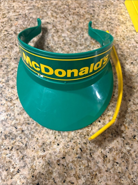 McDonald's Other - McDonald's Green and Yellow Kids Plastic Visor